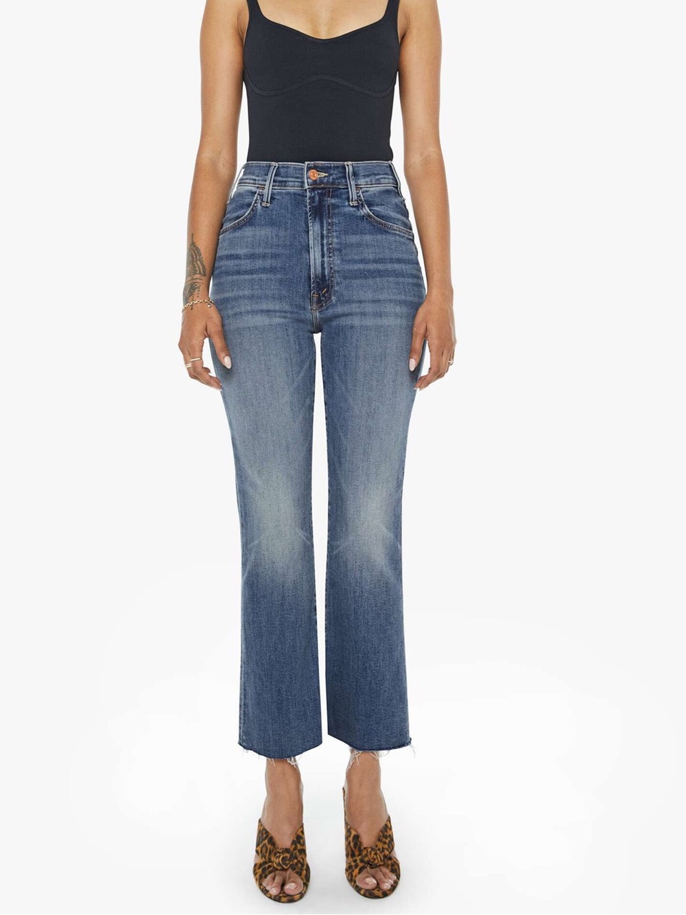 MOTHER PETITES The Lil Hustler Ankle Fray